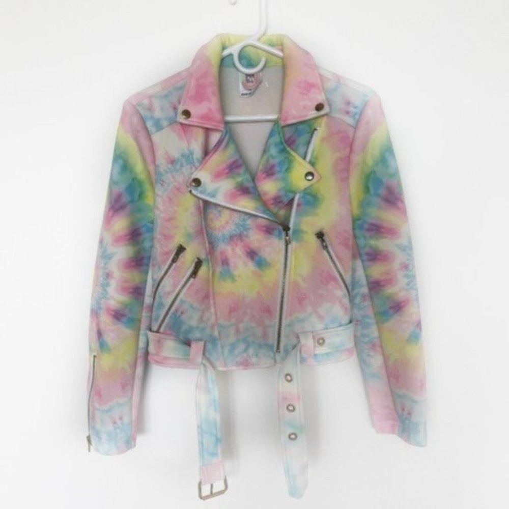 Sugarpills Dolls Kill Tie Dye Moto Jacket View 2